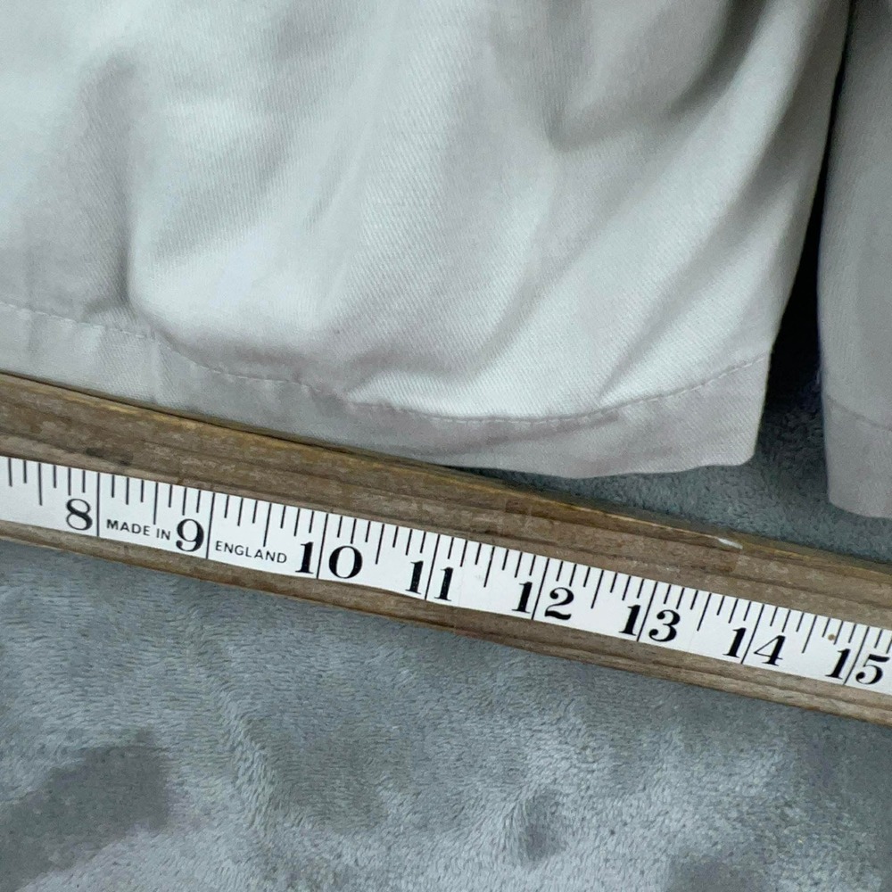 Mens Khaki‎ Chino Shorts Beige Elastic Back Waist Cotton Blend Size 42 - Picture 9 of 9